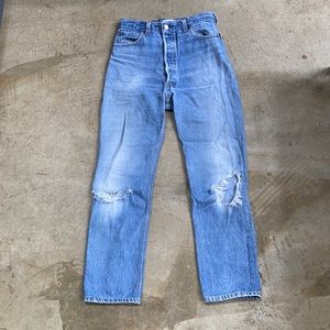 RE/DONE ultra high rise straight leg 501 jeans 27